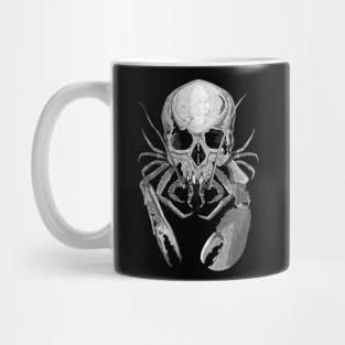 Skull and crustacean claws Mug